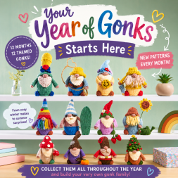 A Year of Gonk Knitting Patterns Knitting Pattern