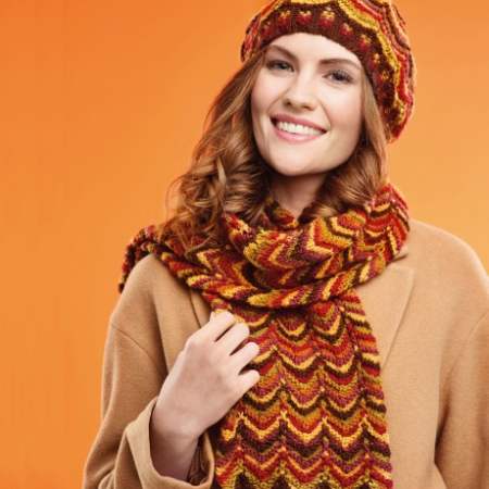 Zigzag Hat and Scarf Knitting Pattern