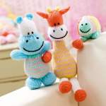 Amanda Berry Giraffe, Hippo and Turtle Toy Knitting Patterns Knitting Pattern