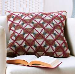Argyle Cushion Knitting Pattern