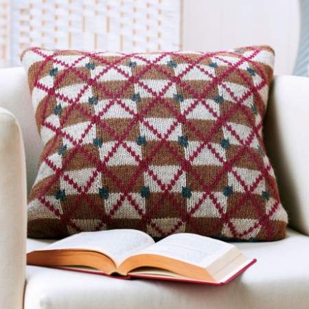 Argyle Cushion Knitting Pattern