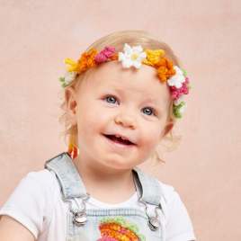 Children’s Flower Crown Headband Knitting Pattern Knitting Pattern