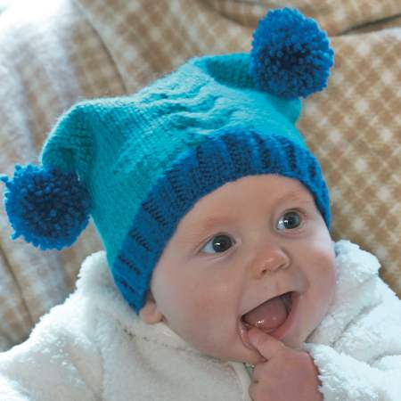 Baby Pom Pom Hat Knitting Pattern