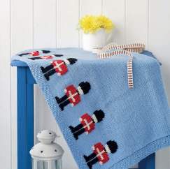 Little soldier blanket Knitting Pattern