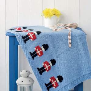 Little soldier blanket Knitting Pattern