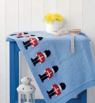 Patriotic Soldier Blanket Knitting Pattern Knitting Pattern