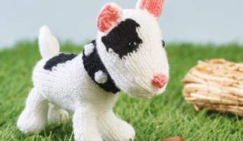 Star the Bull Terrier: Knitted Dog Collection