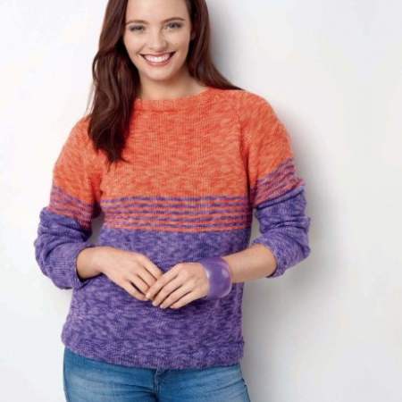 Simple Stripe Sweater Knitting Pattern