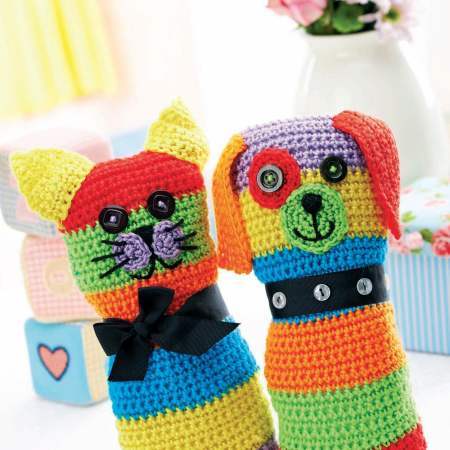Crochet Cat and Dog Toys crochet Pattern