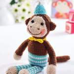 Vintage Style Monkey Toy Knitting Pattern Knitting Pattern