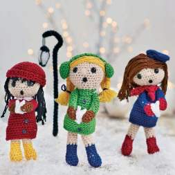 Merry Christmas Carolers Knitting Pattern