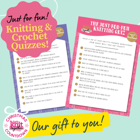 Printable Knitting & Crochet Quiz Knitting Pattern