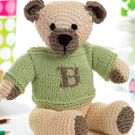 Classic Teddy with Jumper Knitting Pattern