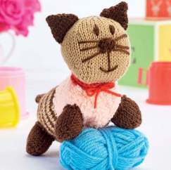 Beginner Cat Soft Toy Knitting Pattern Knitting Pattern