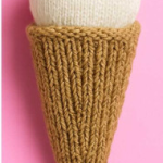 Classic Ice Cream Cone Knitting Pattern Knitting Pattern