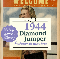Vintage Pattern: Diamond Jumper Knitting Pattern