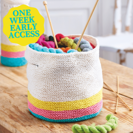 Early Access: Quick Storage Baskets Knitting Pattern