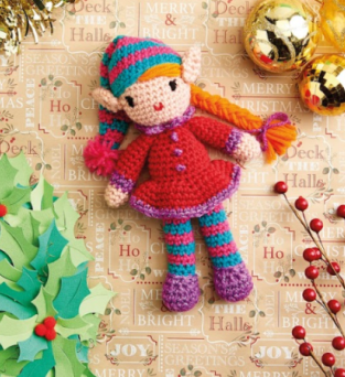 Christmas Elf Doll Toy Crochet Pattern Knitting Pattern