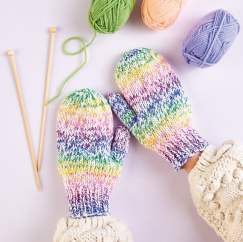 Emmaknitty Exclusive: Colourful Mittens Knitting Pattern