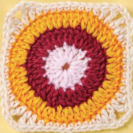 Circular Granny Square crochet Pattern