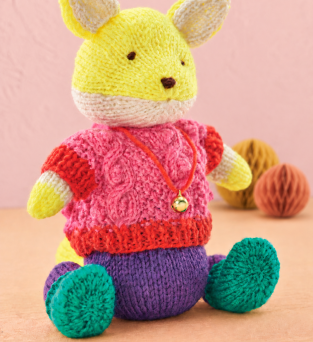 Festive Fox Toy Knitting Pattern Knitting Pattern