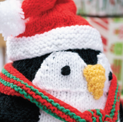 Travis the Festive Penguin Knitting Pattern