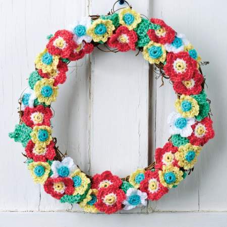 Crochet Flower Wreath crochet Pattern