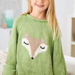 Woodland Fox Teen Sweater Knitting Pattern