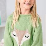 Woodland Fox Teen Sweater Knitting Pattern