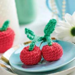 Crochet Fruit Keyring Charms Knitting Pattern