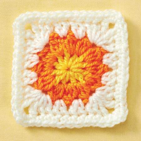 Sunflower Granny Square crochet Pattern