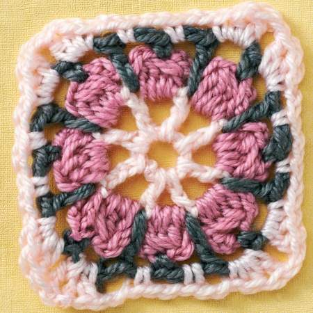 Circle Granny Square crochet Pattern