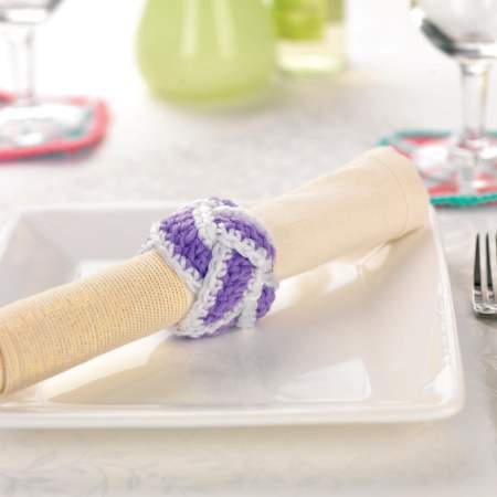 Glass Charms, Crochet Napkin Rings and Coasters crochet Pattern
