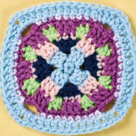 Checkerboard Granny Square crochet Pattern
