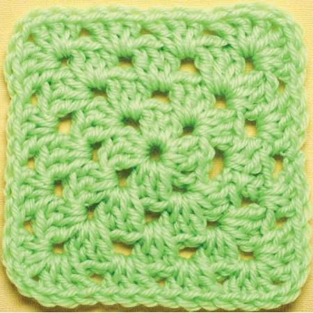 Single Colour Basic Granny Square crochet Pattern