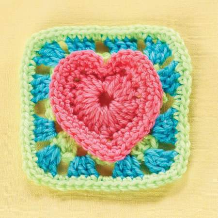 Heart Granny Square crochet Pattern