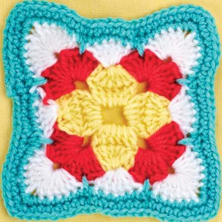 Wavy Edge Granny Square crochet Pattern