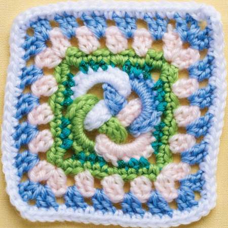 Celtic Knot Granny Square crochet Pattern
