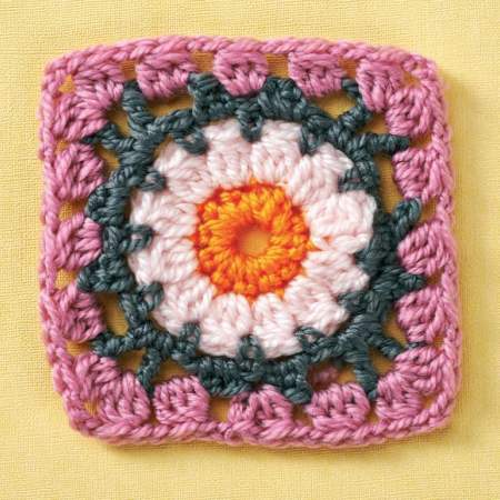 Basic Flower Granny Square crochet Pattern