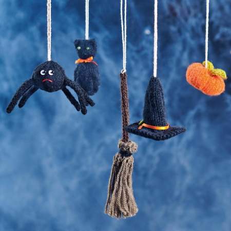 Halloween Decorations Mobile Knitting Pattern