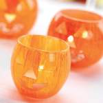 Halloween pumpkin candle holder Knitting Pattern