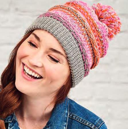 Reverse Fair Isle Bobble Hat | Knitting 