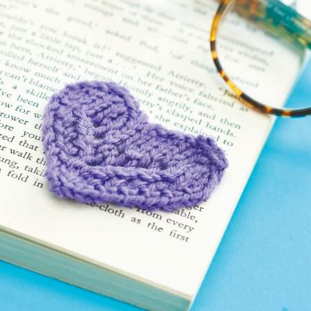 Heart Bookmarks Knitting Pattern