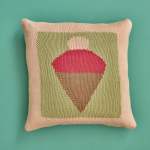 Ice Cream Cushion Cover Knitting Pattern