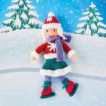 Ice Skating Doll Knitting Pattern