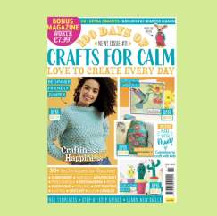 100 Days of Crafts for Calm Bonus Patterns Templates Issue 11 Knitting Pattern