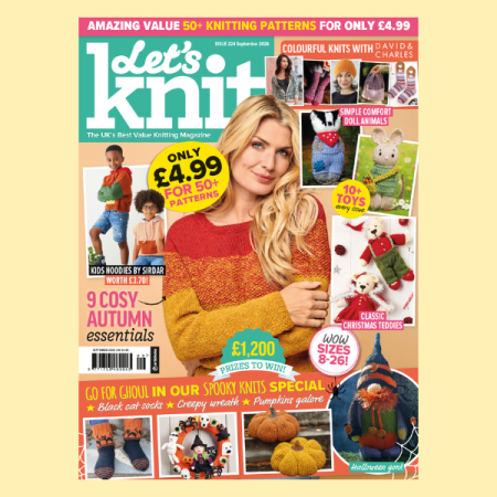 Charts from Let’s Knit issue 224 Knitting Pattern