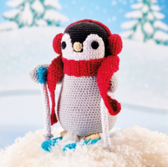 Skiing Penguin Crochet Pattern