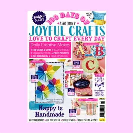 100 Days of Joyful Crafts Bonus Patterns Templates Issue 1 Knitting Pattern