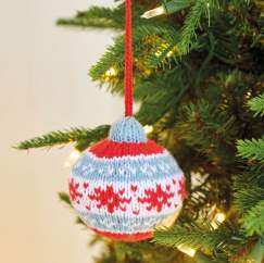 Colourful Christmas Baubles Knitting Pattern